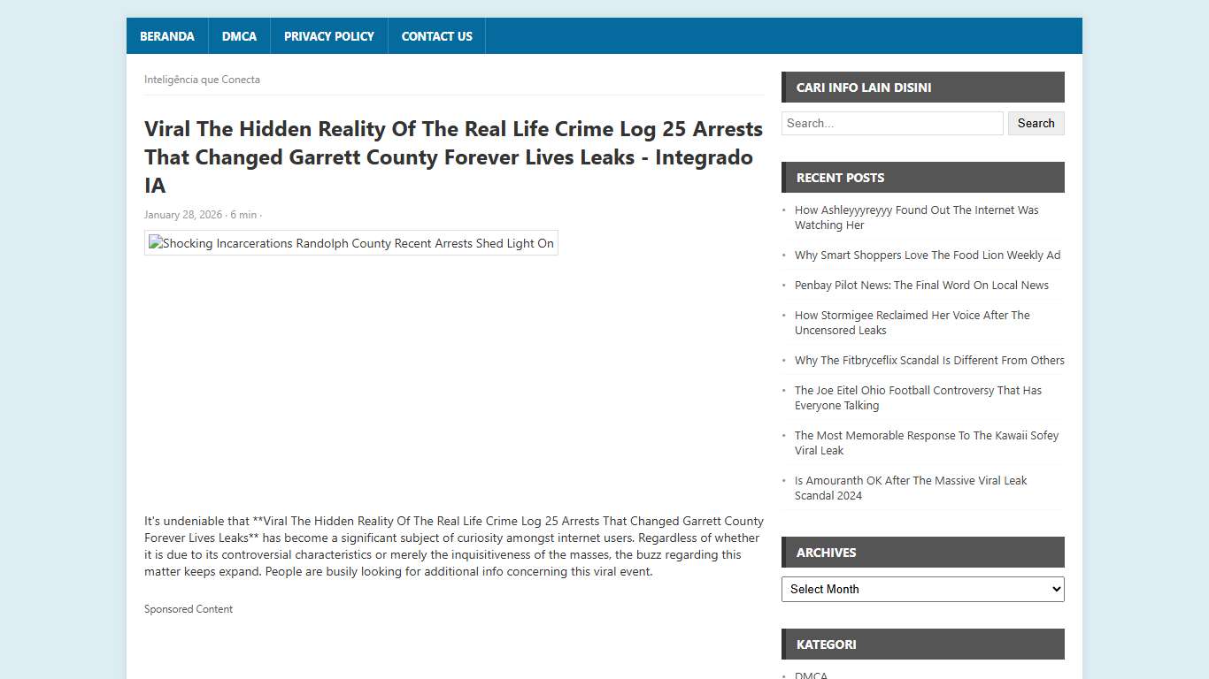 Viral The Hidden Reality Of The Real Life Crime Log 25 Arrests That Changed Garrett County Forever Lives Leaks - Integrado IA